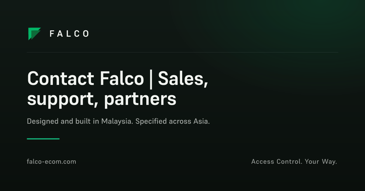 Contact Falco | Sales, support, partners